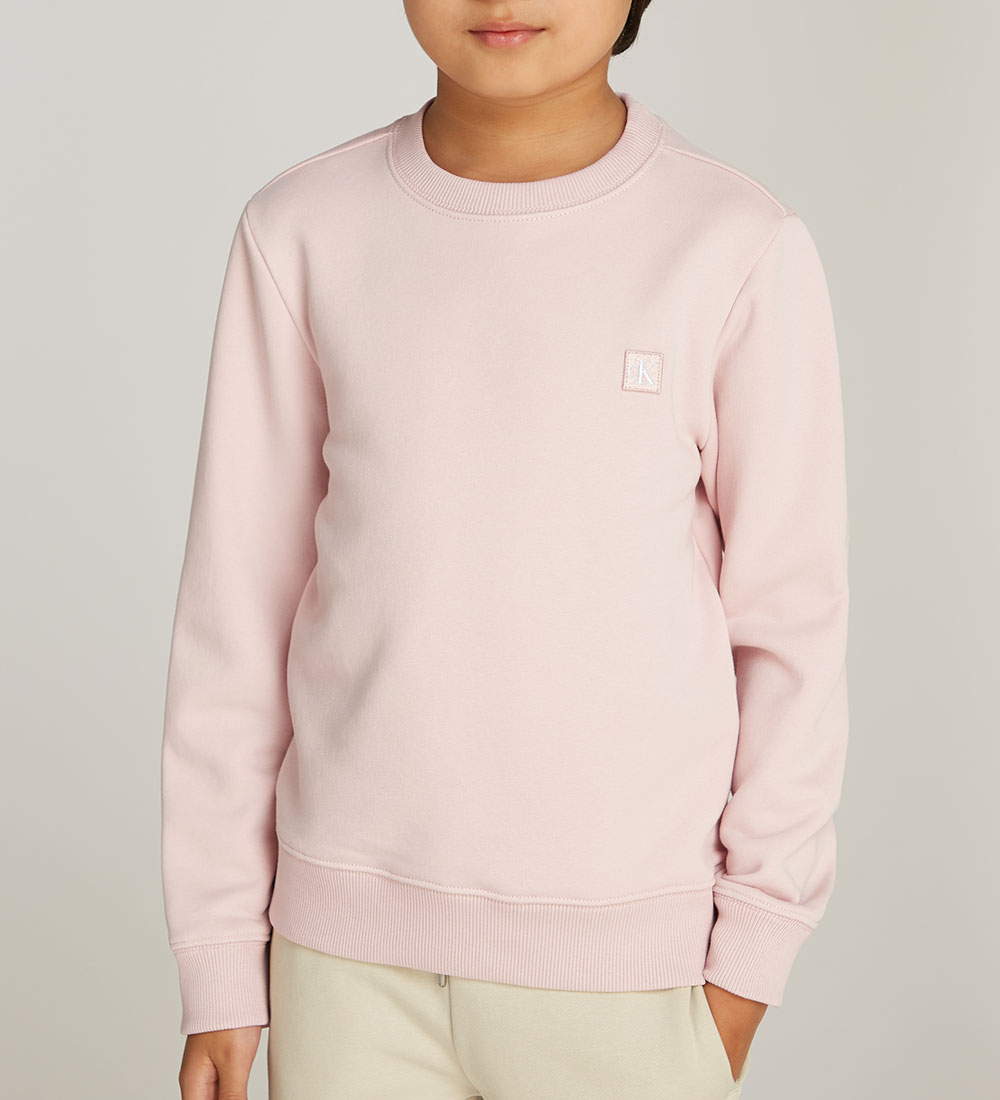Calvin Klein Sweatshirt - Mono Mini Badge - Peach Whip