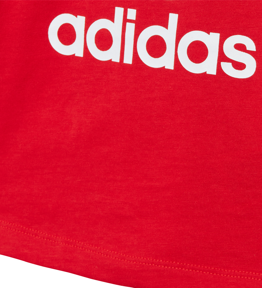 adidas Originals T-shirt - Trefoil - Rød/Hvid