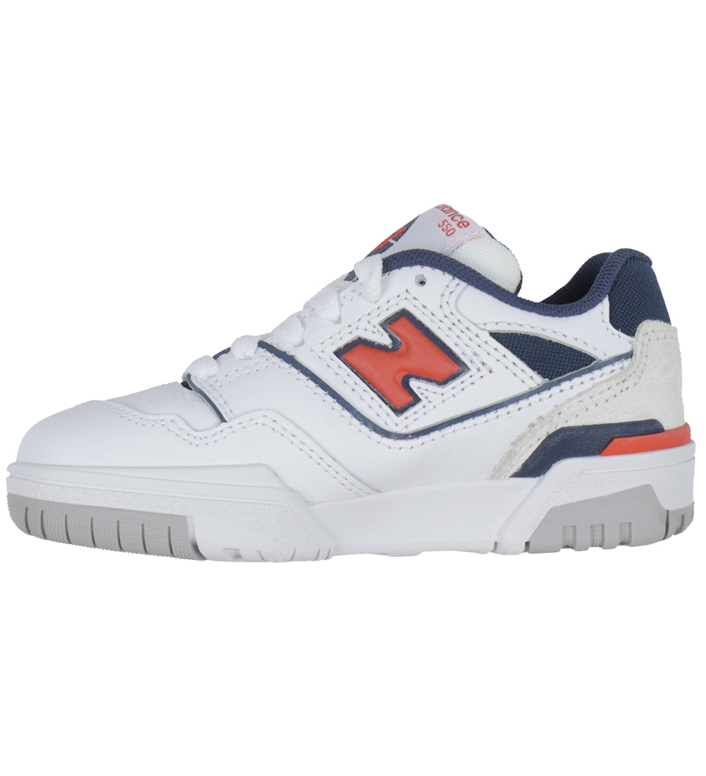 New Balance Sko - 550 - White/True Red
