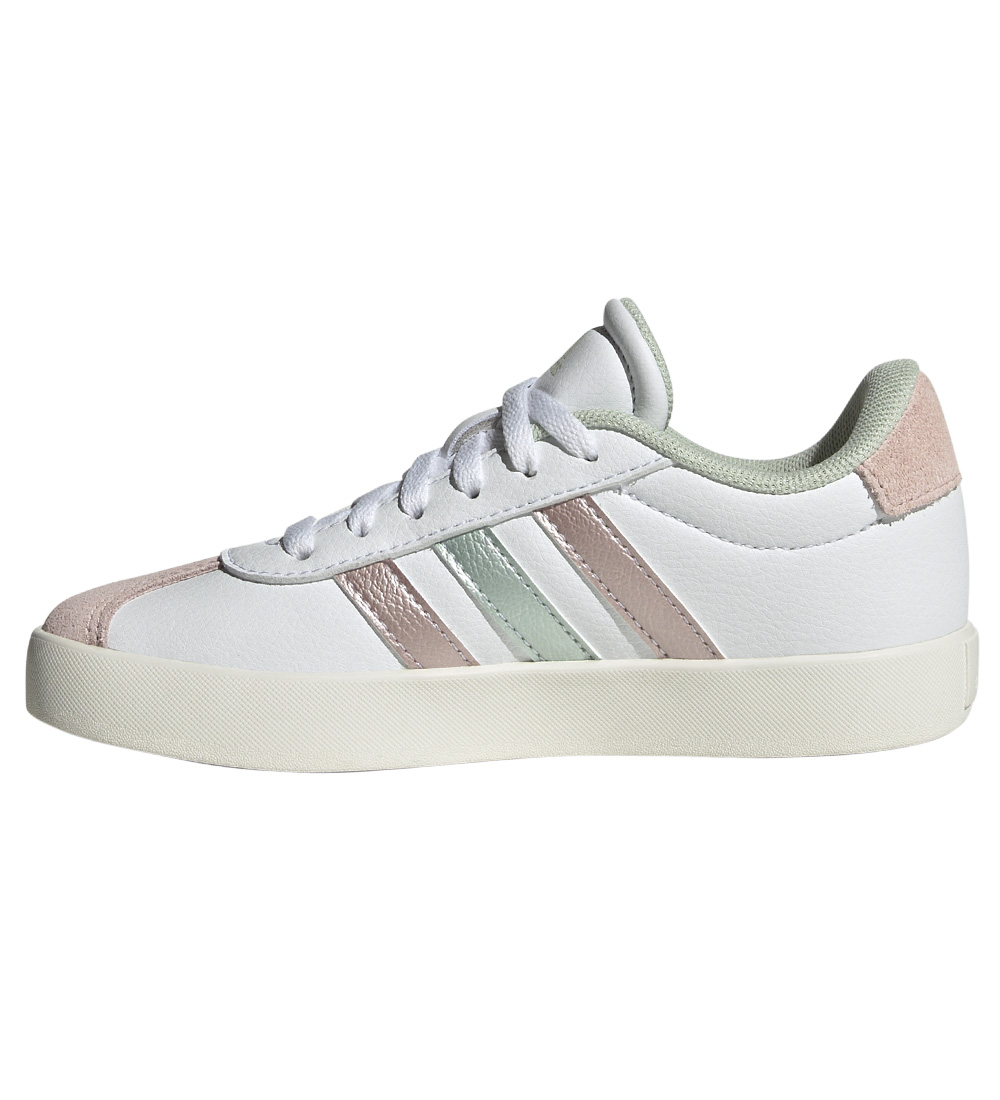 adidas Performance Sko - VL Court 3.0 K - Hvid/Rosa/Grøn
