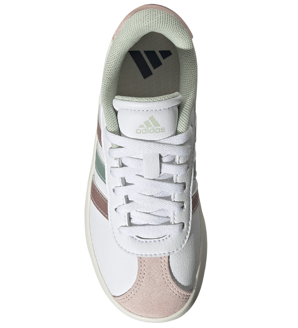 adidas Performance Sko - VL Court 3.0 K - Hvid/Rosa/Grøn