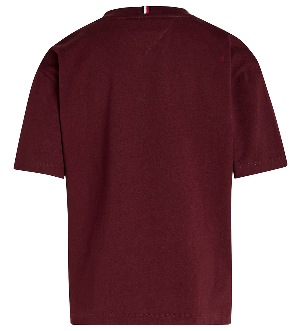 Tommy Hilfiger T-shirt - Essential - Deep Rouge