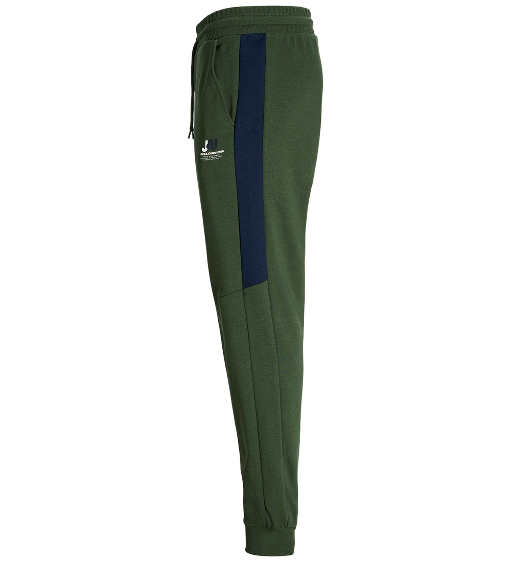 Jack & Jones Sweatpants - JpstGordon - Kombu Green/Blocking Navy
