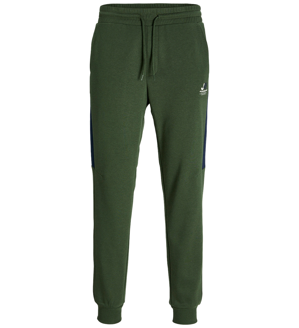Jack & Jones Sweatpants - JpstGordon - Kombu Green/Blocking Navy