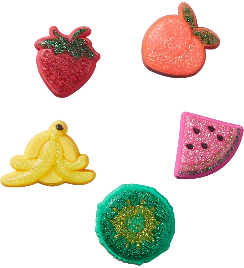Crocs Vedhæng - Sparkle Glitter Fruits - 5-pak