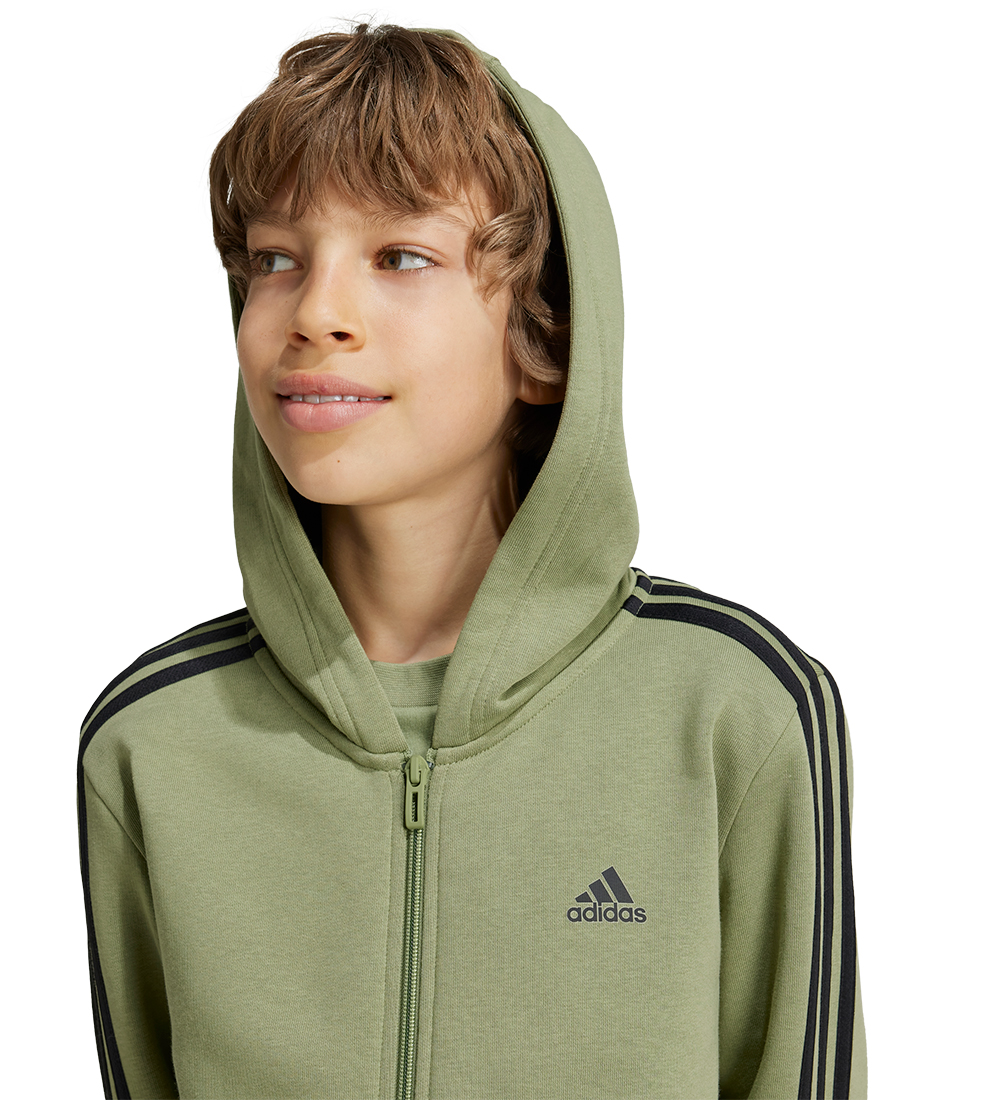 adidas Performance Cardigan - U 3S FL FZ - Grøn/Sort