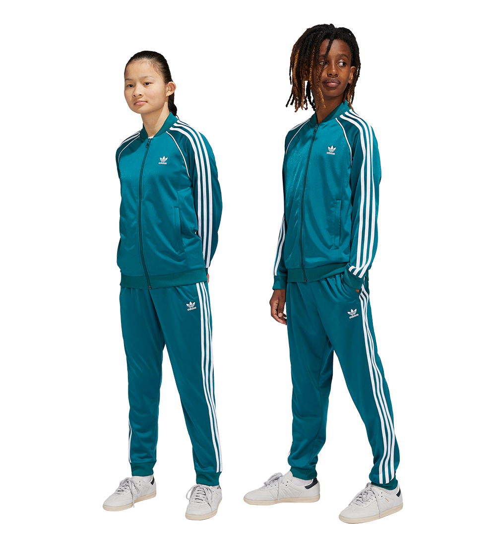 adidas Originals Bukser - SST Track - Petroleum