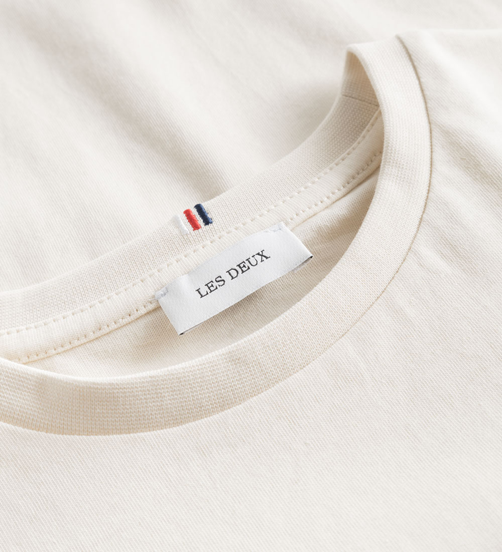 Les Deux T-shirt - Nørregaard - Ivory/Orange
