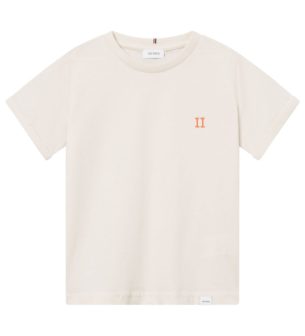 Les Deux T-shirt - Nørregaard - Ivory/Orange