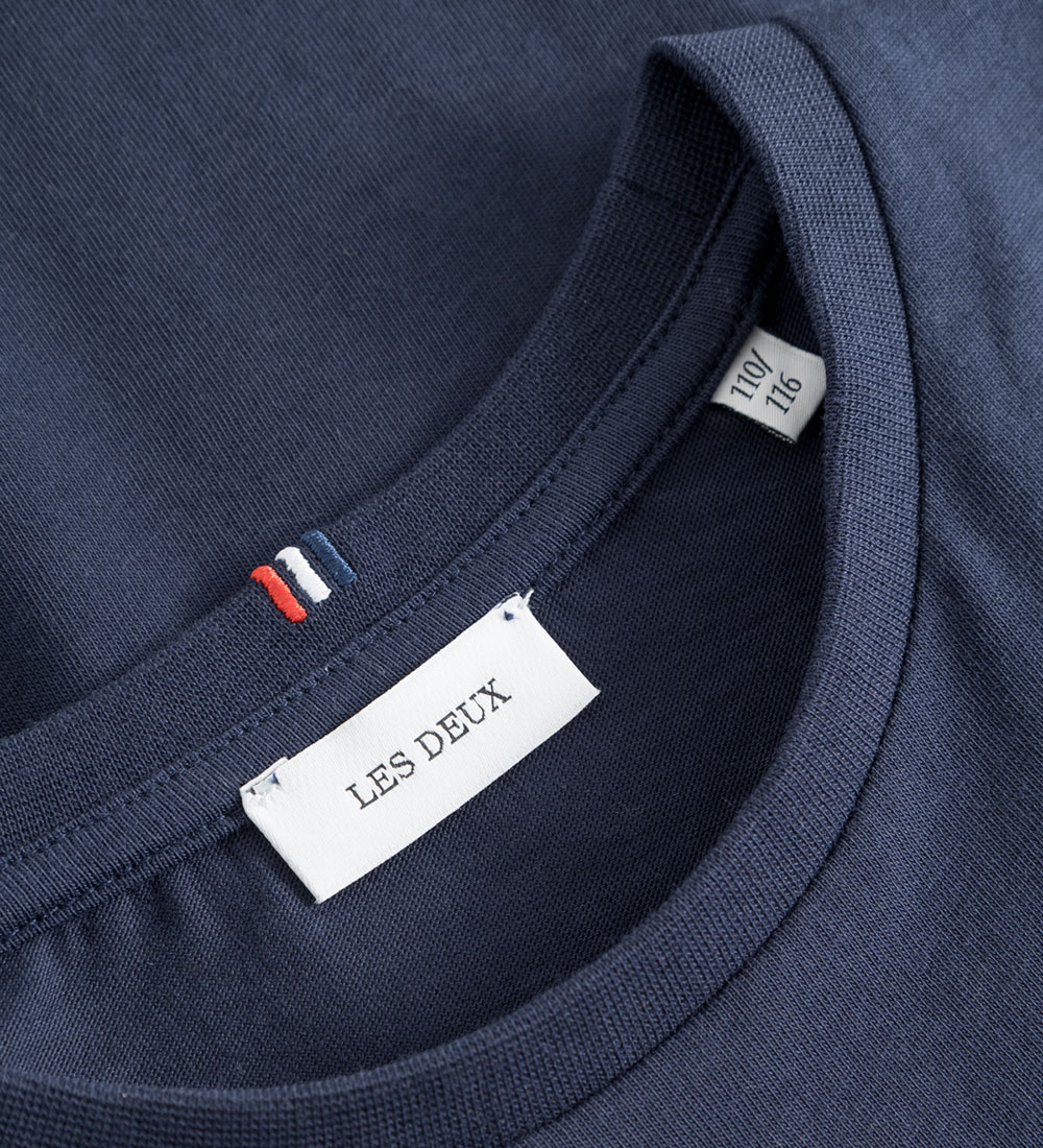 Les Deux T-shirt - Encore Boucle - Navy/Ivory