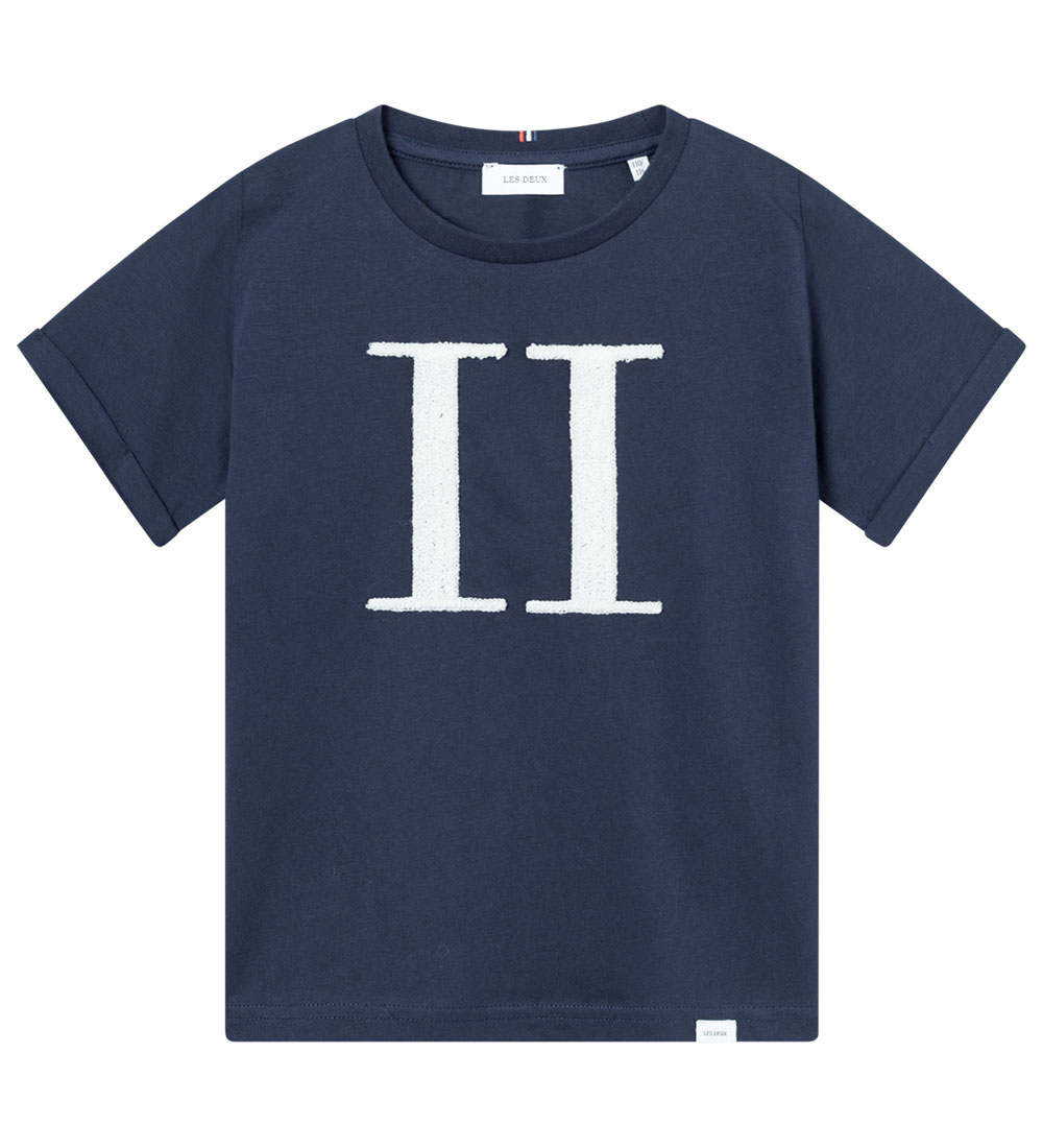 Les Deux T-shirt - Encore Boucle - Navy/Ivory
