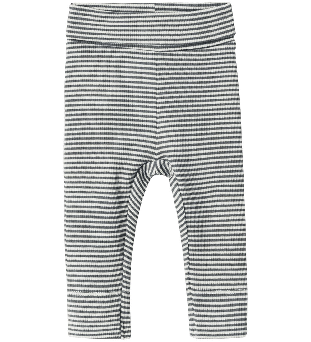 Name It Leggings - NbnBerro - Rib - Lava Smoke