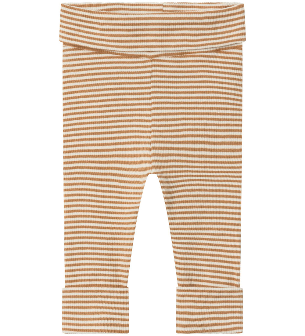 Name It Leggings - NbnBerro - Rib - Almond