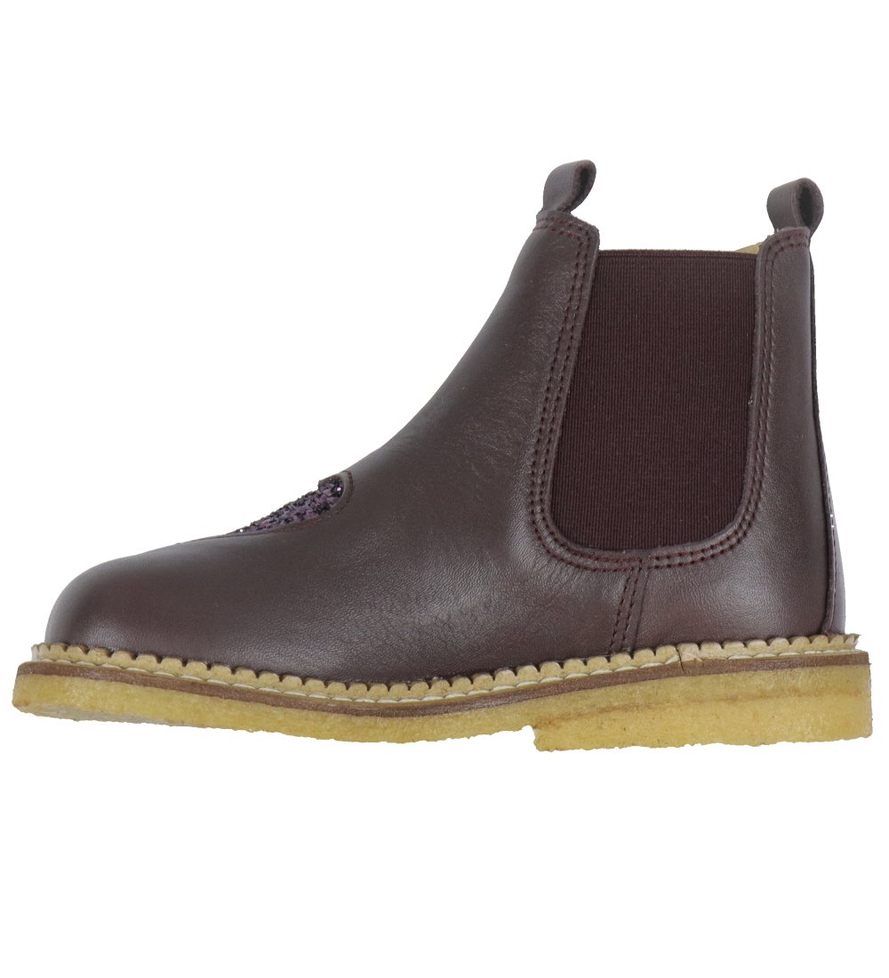 Angulus Støvler - Chelsea - Aubergine/Bord