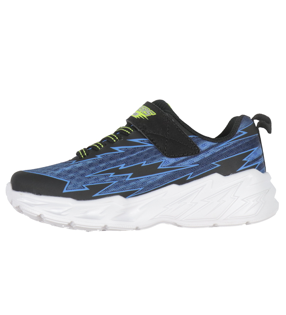 Skechers Sko m. Lys - Light Storm 2-0 - Bolt-Brights - Sort/Blå