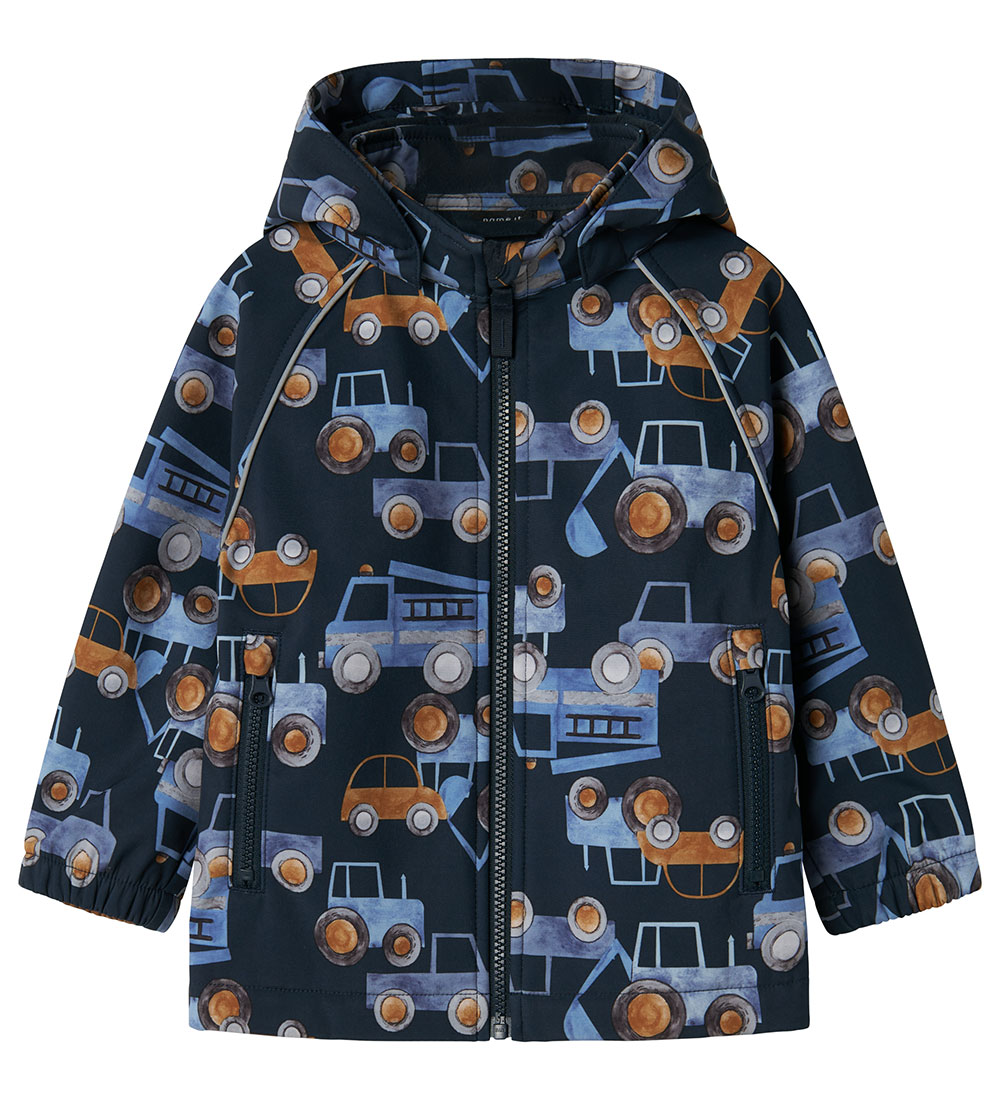 Name It Softshelljakke m. Fleece - NmmAlfa08 - Dark Sapphire m.