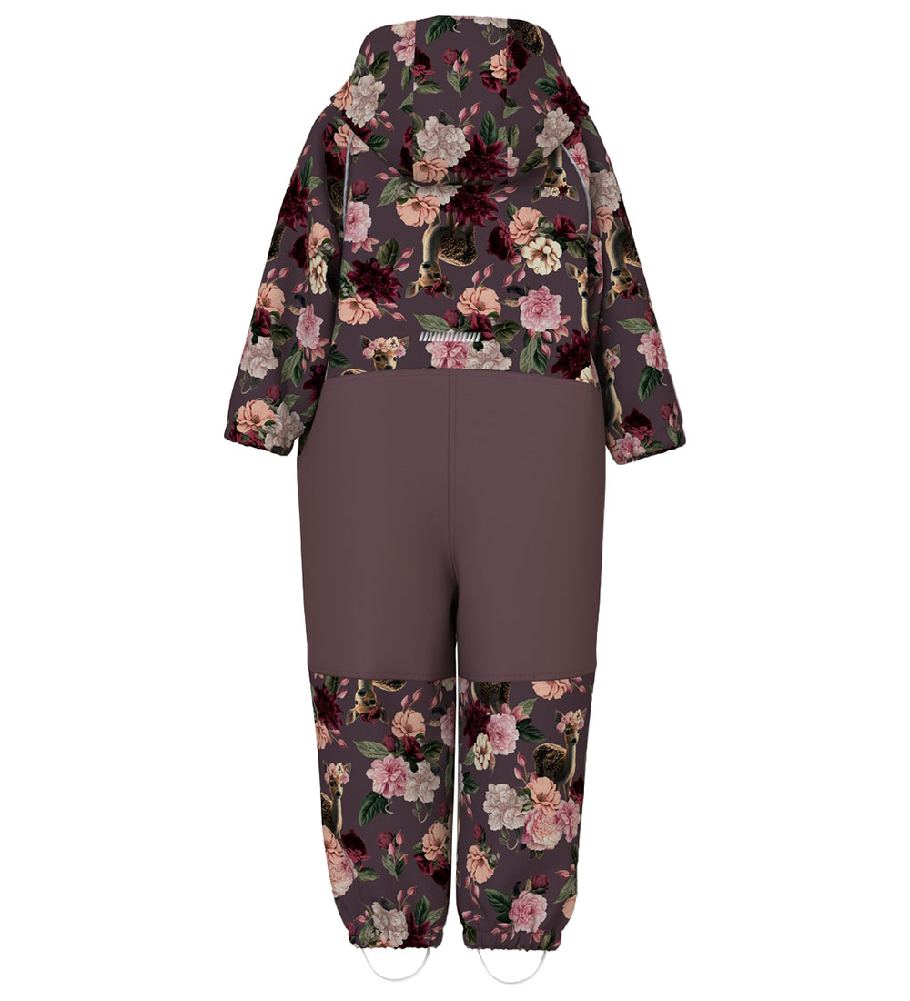 Name It Softshelldragt m. Fleece - NmfAlfa08 - Huckleberry/Deer
