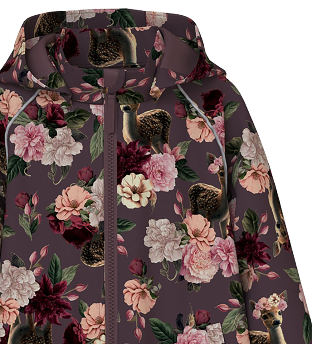 Name It Softshelldragt m. Fleece - NmfAlfa08 - Huckleberry/Deer