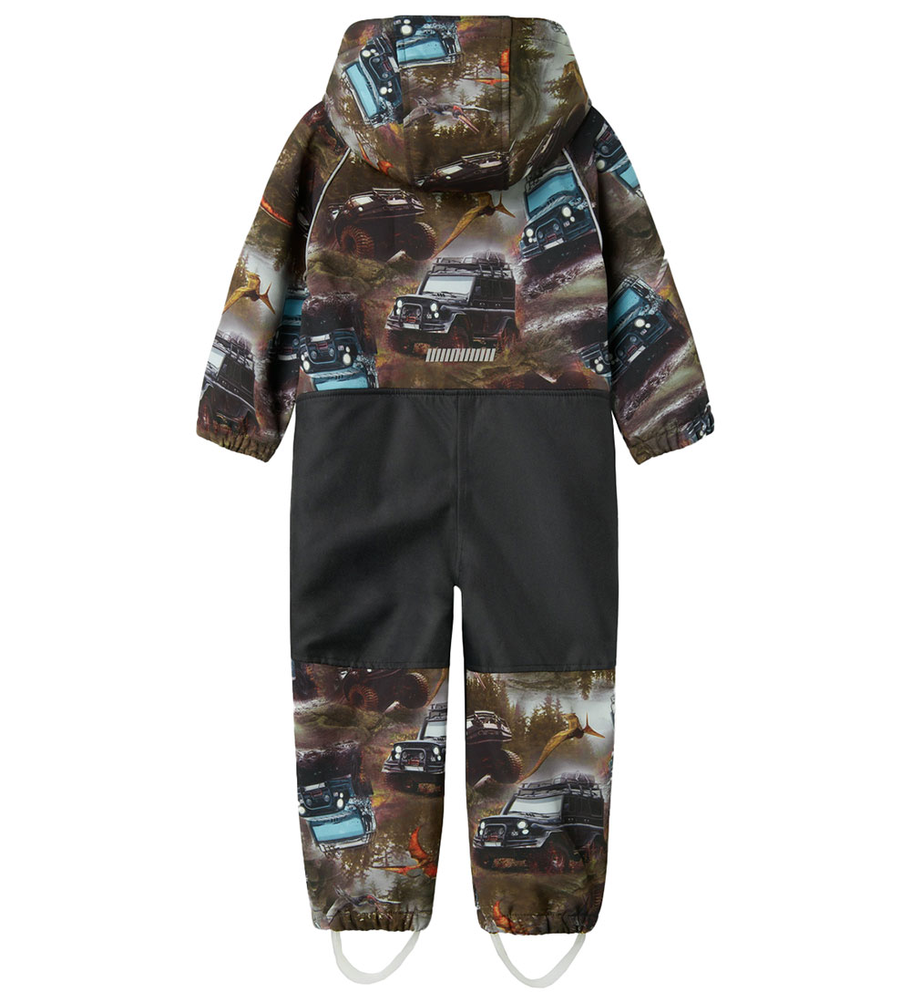 Name It Softshelldragt m. Fleece - NmmAlfa08 - Rosin/Mud Race
