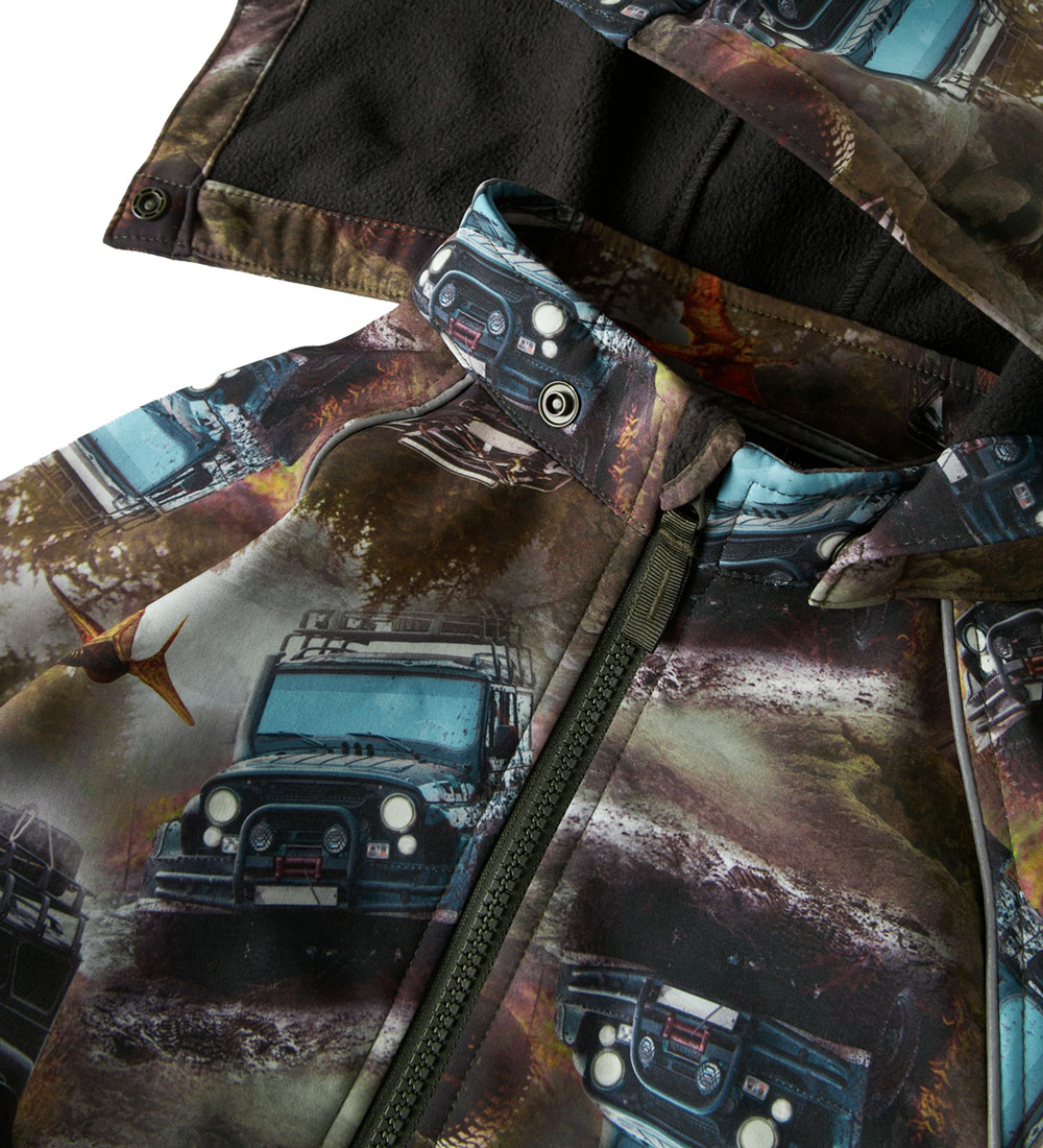 Name It Softshelldragt m. Fleece - NmmAlfa08 - Rosin/Mud Race