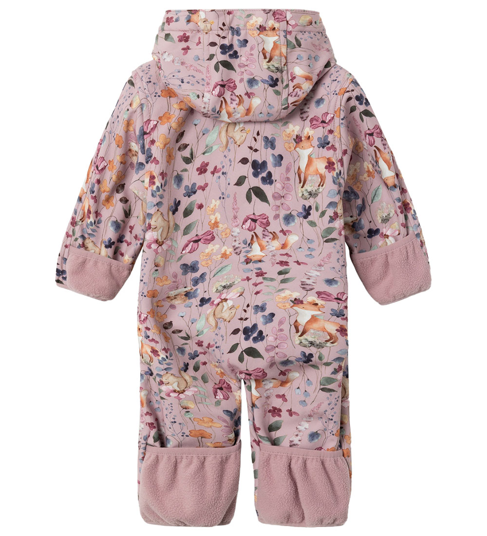 Name It Softshelldragt m. Fleece - NbfAlfa08 - Mauve Shadows/wil