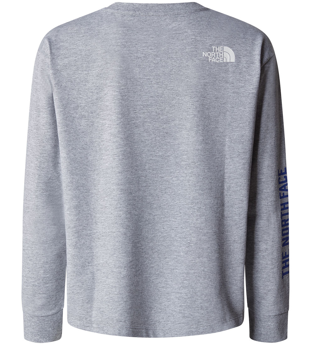 The North Face Bluse - Varsity Graphic Oversize - Grå Melange