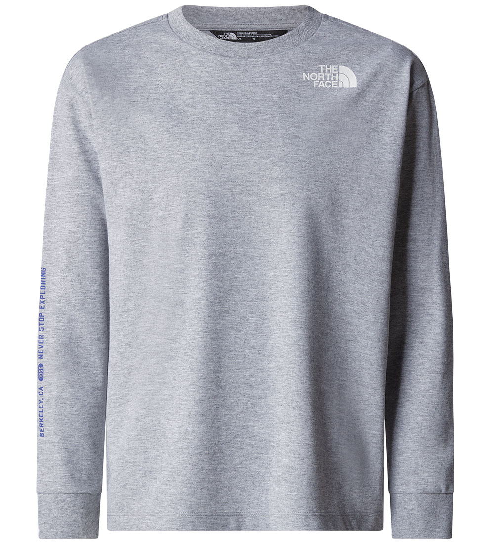 The North Face Bluse - Varsity Graphic Oversize - Grå Melange