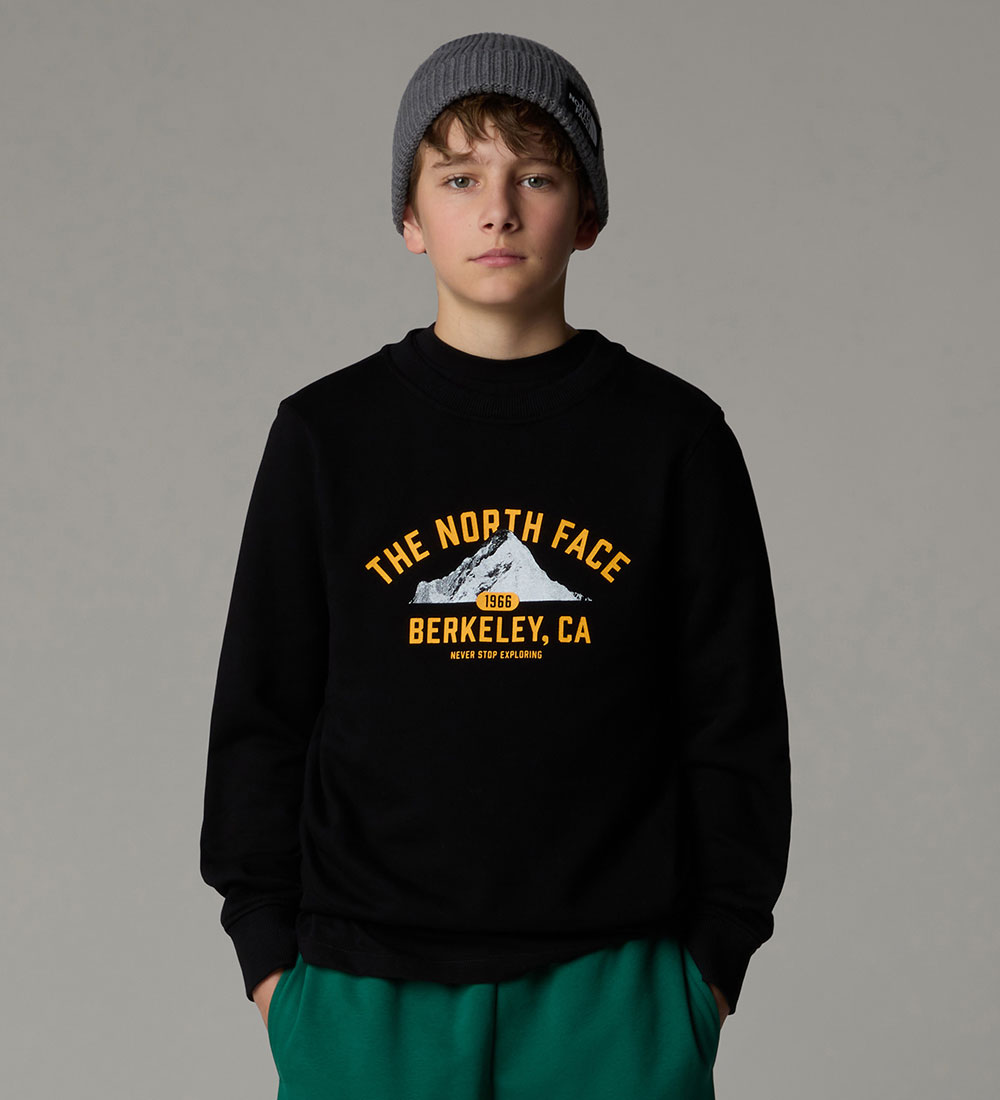The North Face Sweatshirt - Varsity Graphic - Sort/Orange