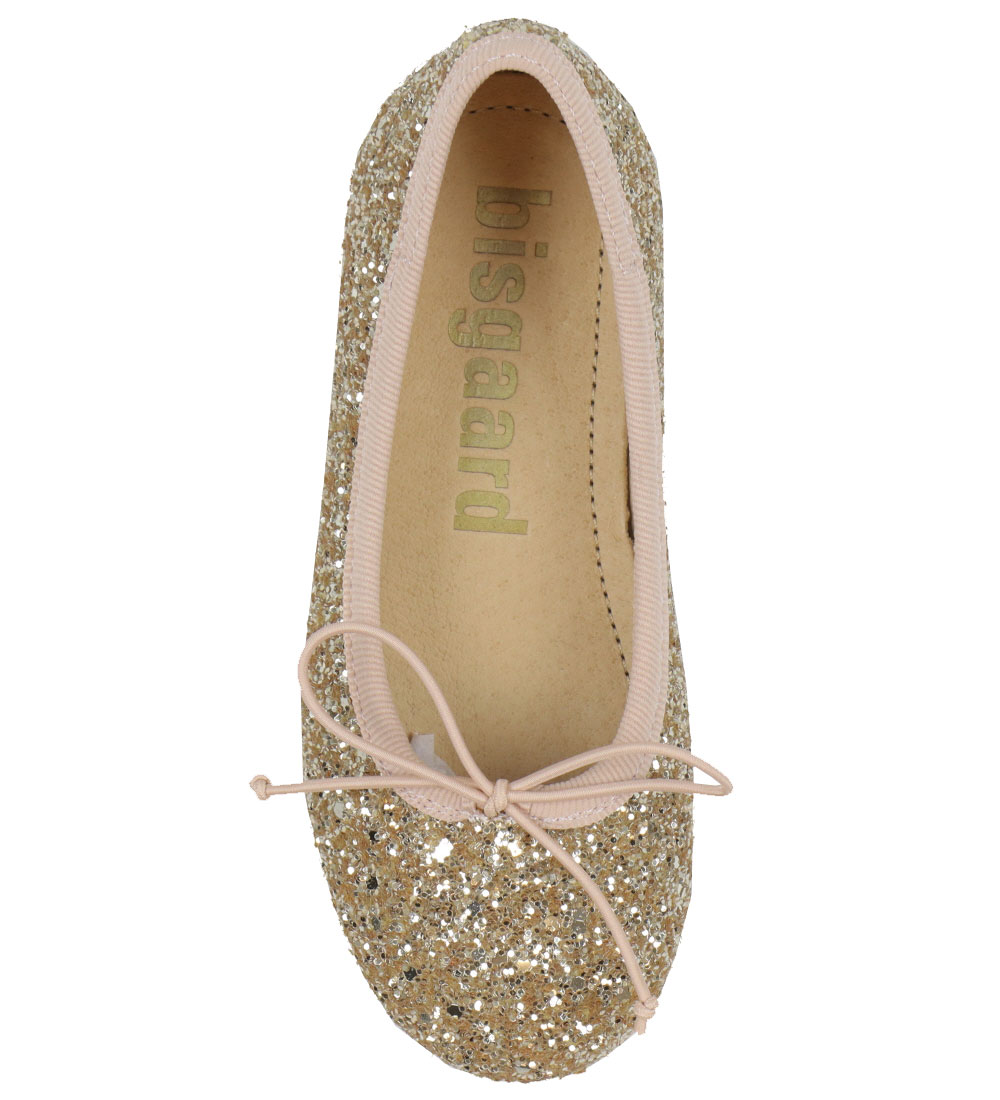 Bisgaard Ballerina Hjemmesko - Lucy - Gold Glitter
