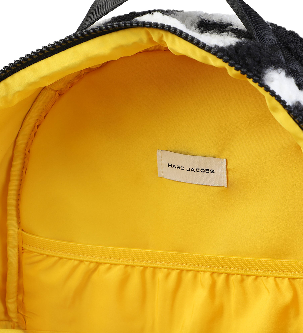 Little Marc Jacobs Rygsæk - Fleece - Sort/Hvid
