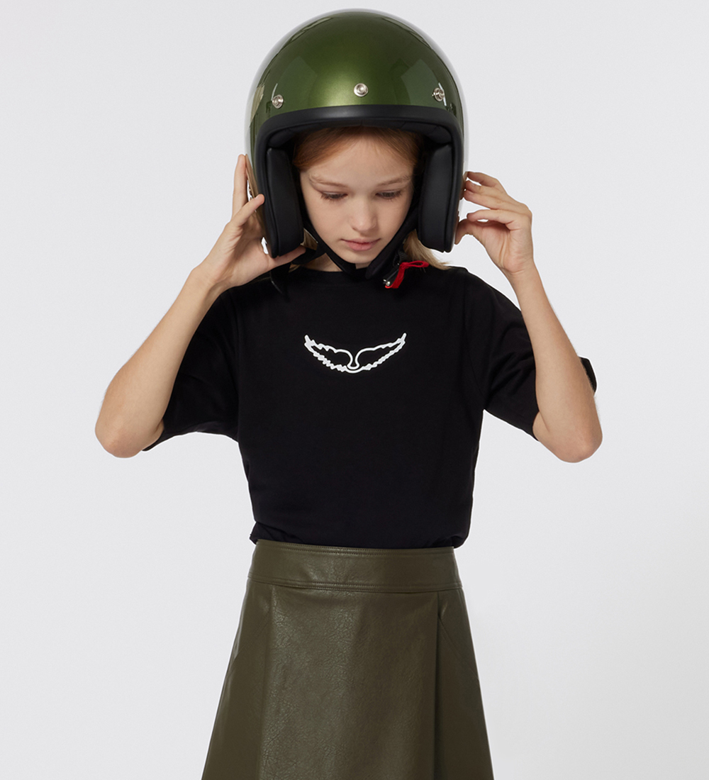 Zadig & Voltaire T-shirt - Sort m. Hvid