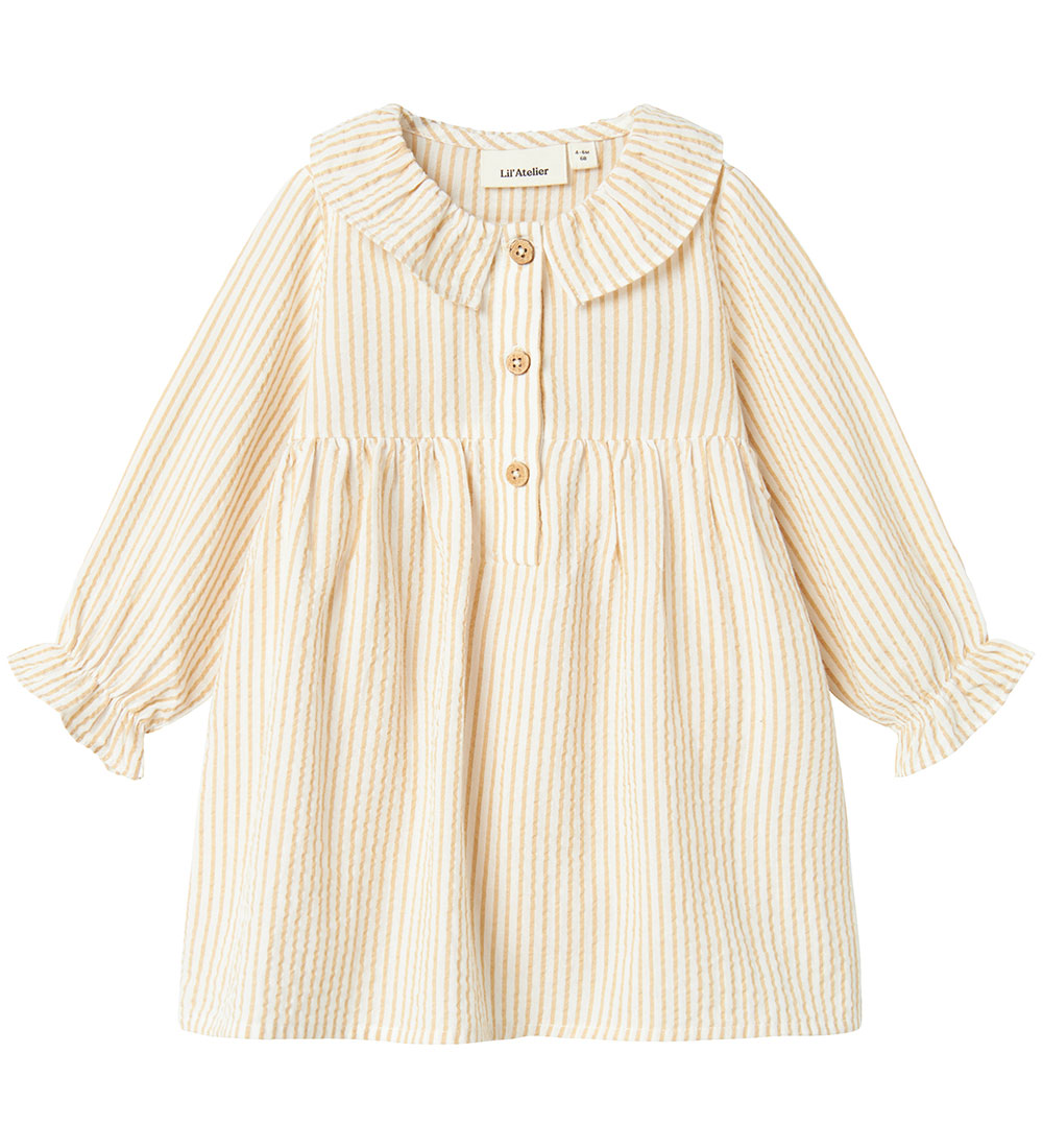 Lil Atelier Kjolebody - NbfLino - Coconut Milk/Taos Taupe