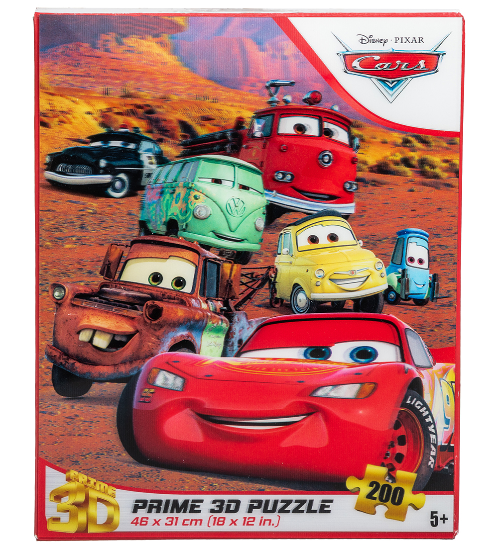 Prime 3D Puzzle Puslespil - 3D - 200 Brikker - Cars