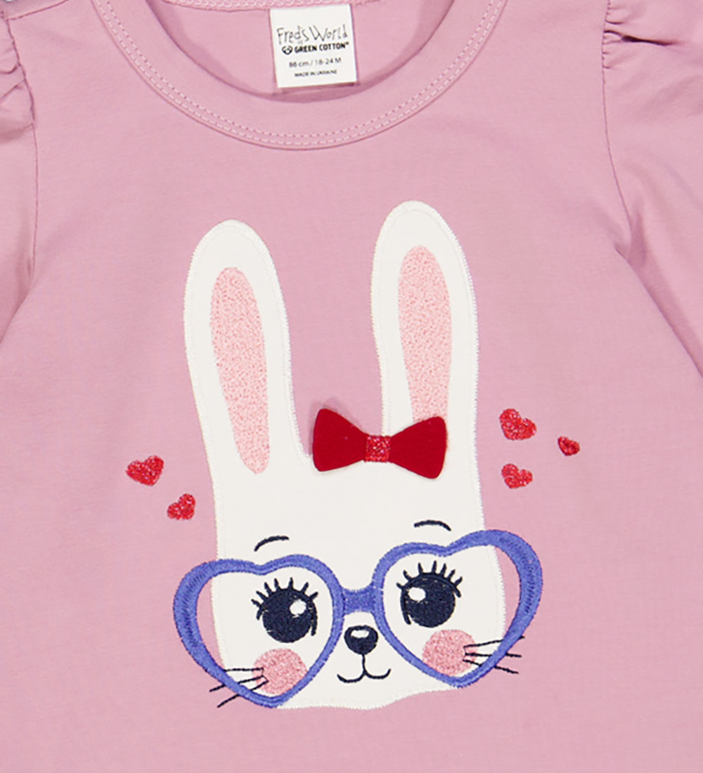 Freds World Bluse - Hello Bunny - Pink Haze
