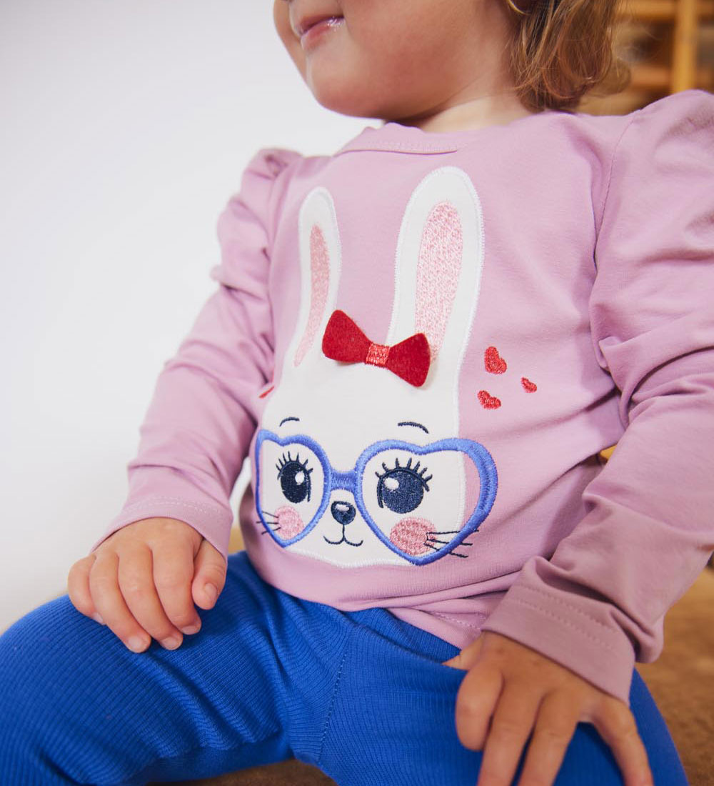 Freds World Bluse - Hello Bunny - Pink Haze
