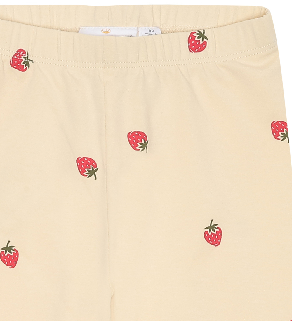 The New Siblings Leggings - TnsLarawila - Angora Strawberry AOP