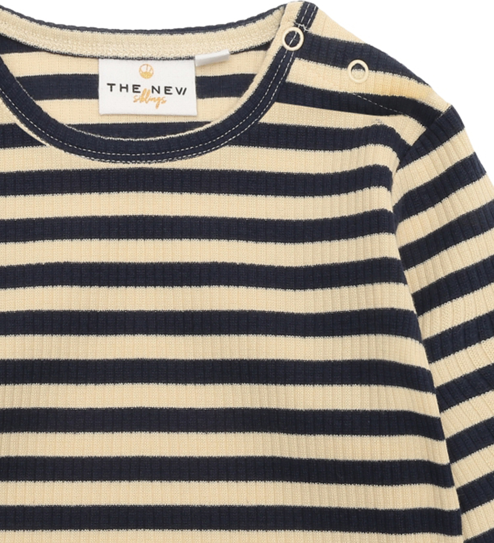 The New Siblings Bluse - Rib - TnsFro - Navy Blazer