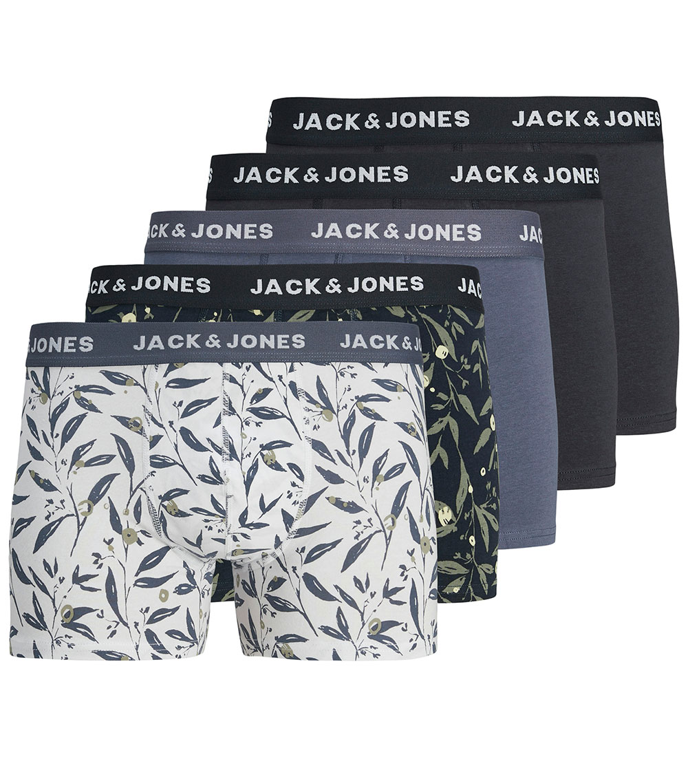 Jack & Jones Boxershorts - 5-pak - JaCharvey - Night sky/Nights