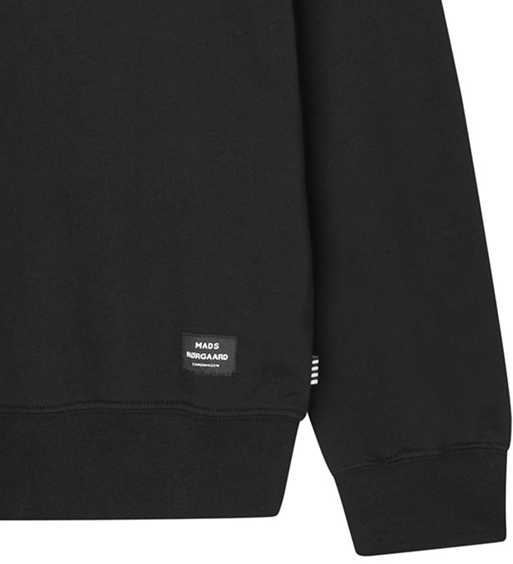 Mads Nørgaard Sweatshirt - Light Terry Solo - Sort