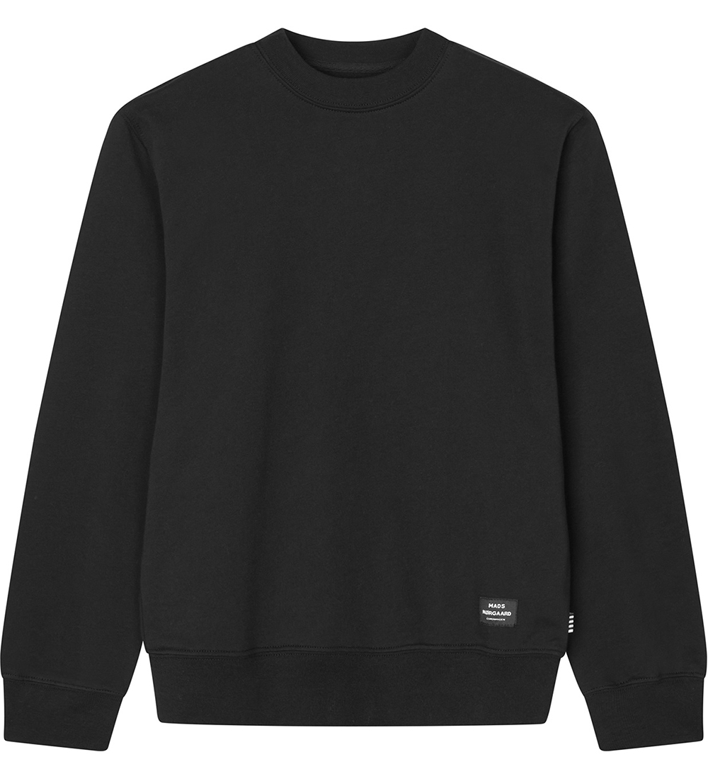 Mads Nørgaard Sweatshirt - Light Terry Solo - Sort