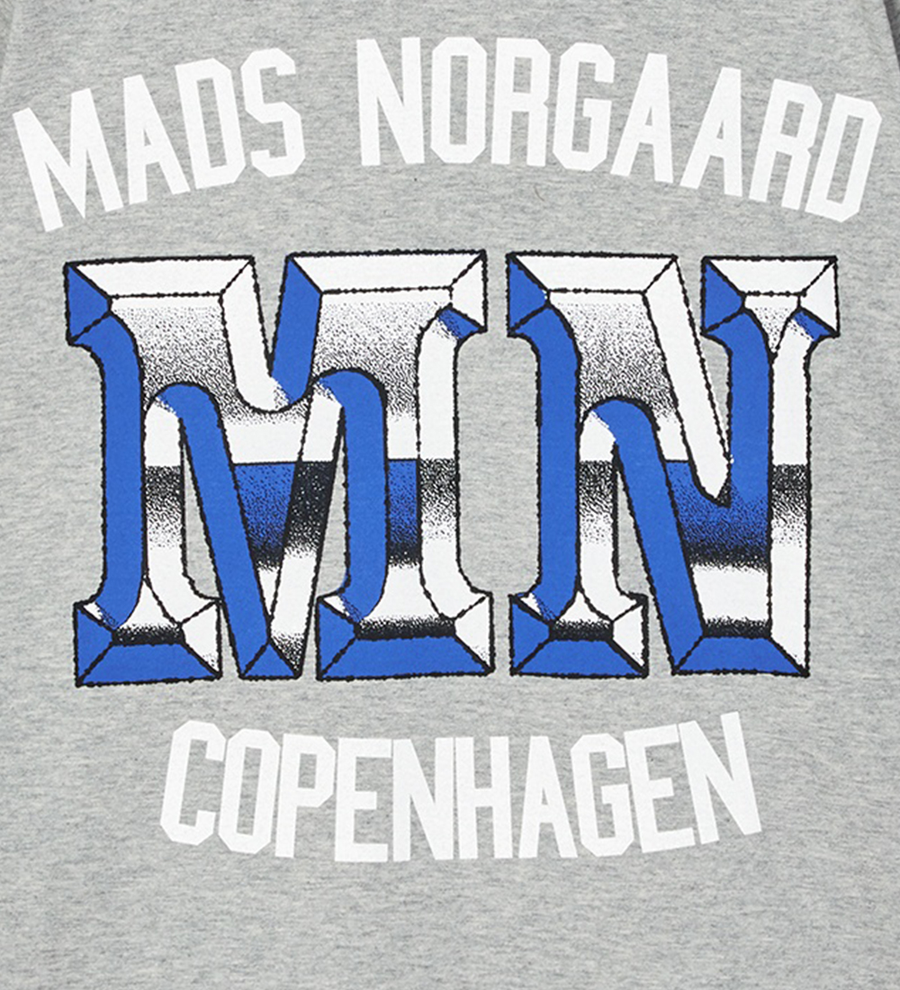 Mads Nørgaard T-shirt - Theo - Light Grey Melange