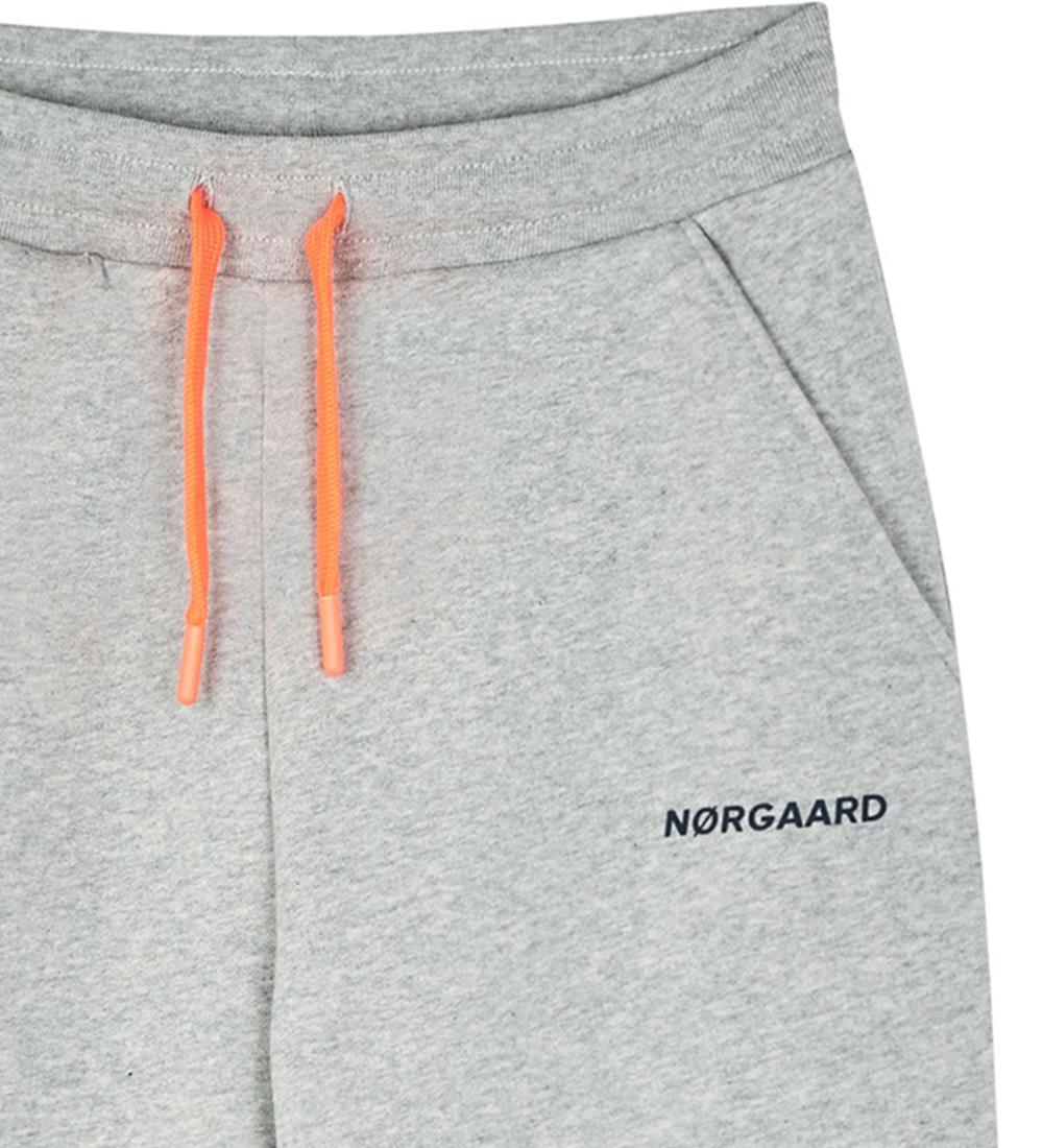 Mads Nørgaard Sweatpants - Poro - Light Grey Melange