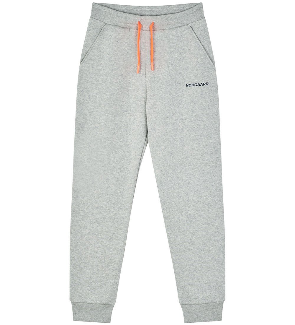 Mads Nørgaard Sweatpants - Poro - Light Grey Melange