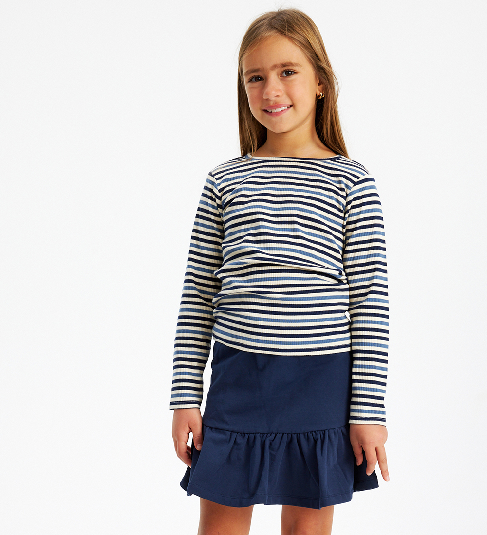The New Bluse - Rib - TnLena - Navy Blazer