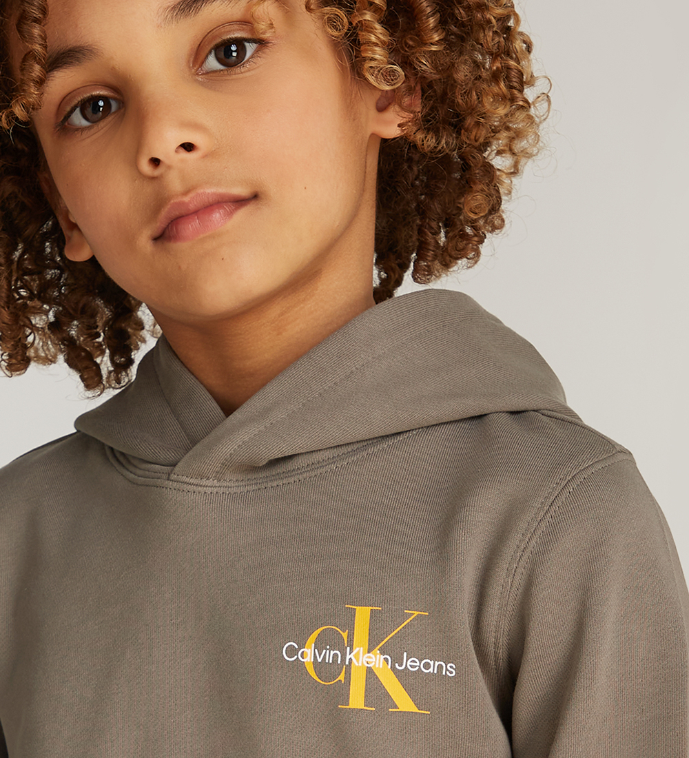 Calvin Klein Hættetrøje - Small Monogram - Falcon