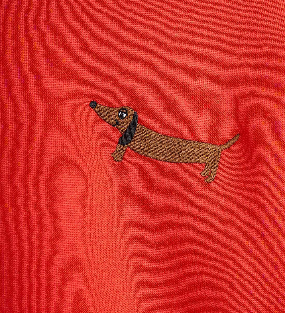 Mini Rodini Sweatshirt - Dog - Rød