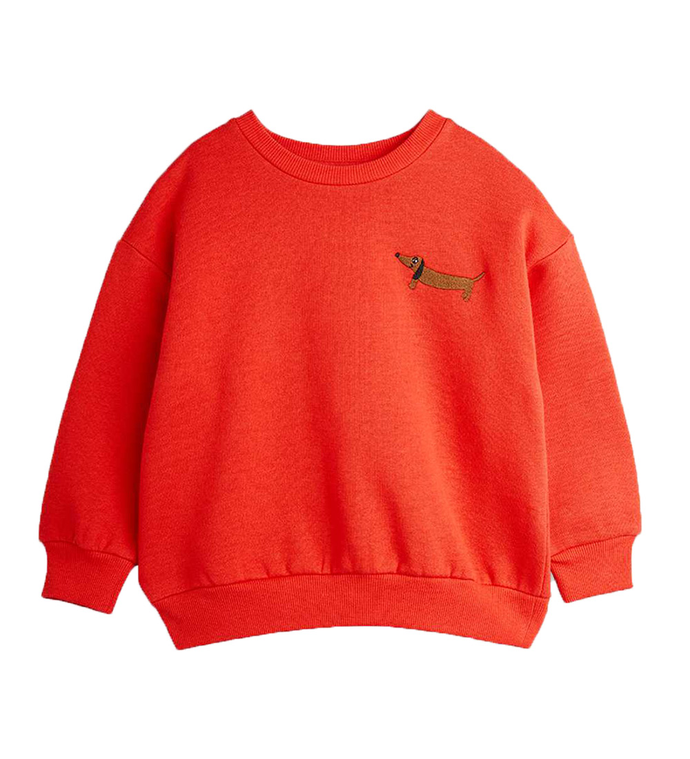 Mini Rodini Sweatshirt - Dog - Rød
