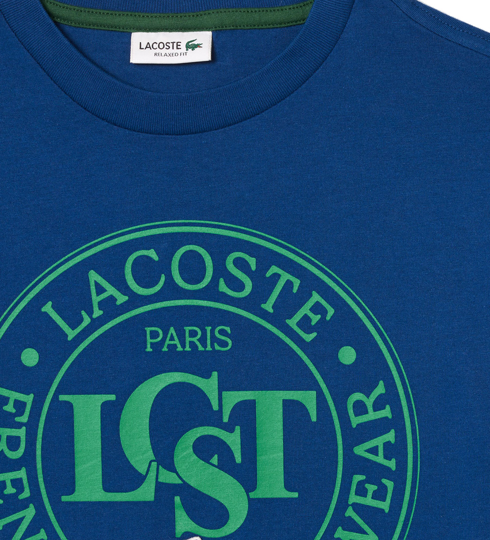 Lacoste T-Shirt - Globe m. Print
