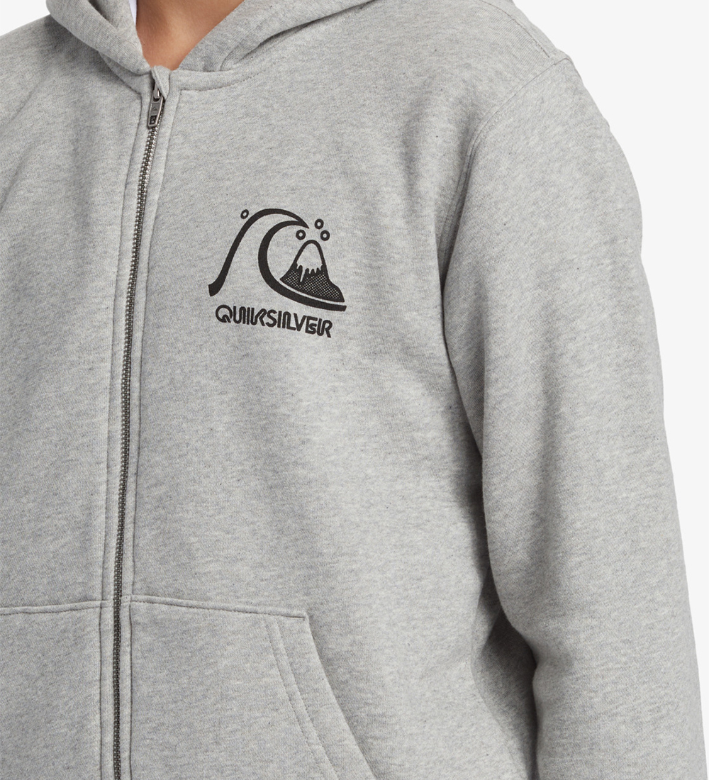 Quiksilver Cardigan - Graphic - Gråmeleret m. Sort
