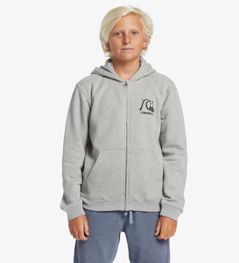 Quiksilver Cardigan - Graphic - Gråmeleret m. Sort